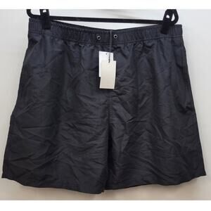 Coastaoro Swim Shorts Elastic Waist Band Inner Netting Polyester Black M XL NWT